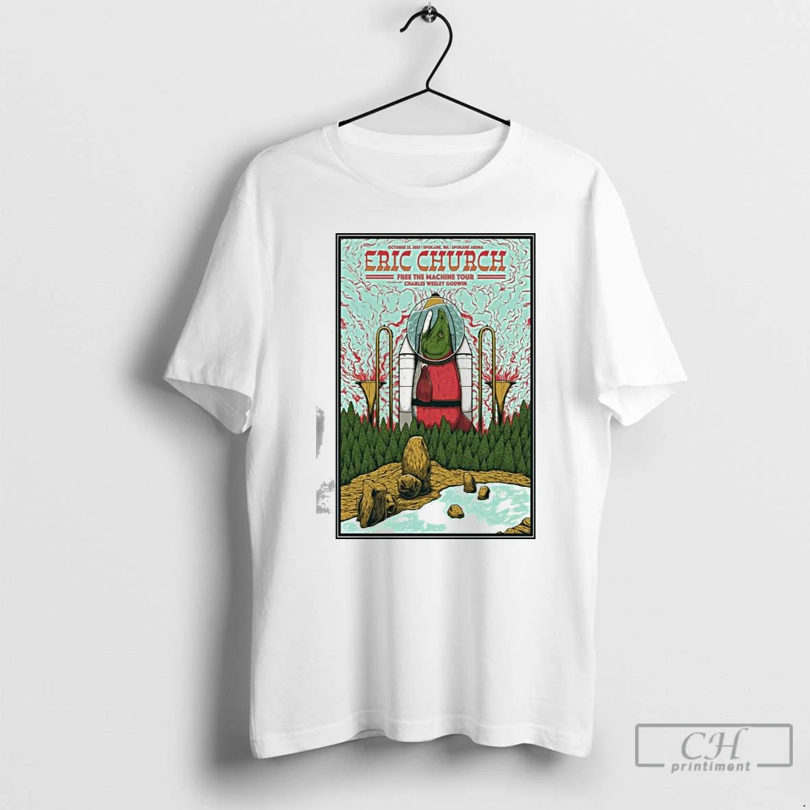 Classic Eric Church At Spokane Arena In Spokane Wa On Oct 25 2025 T Shirts - clothing by TeeHivey.com
