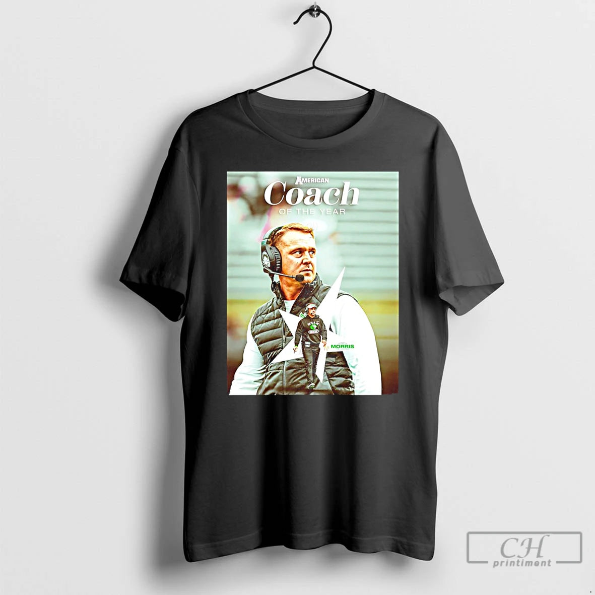Classic Eric Morris North Texas Mean Green 2025 Coach Of The Year T Shirts Sweater - clothing by TeeHivey.com