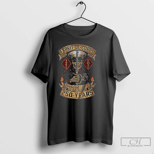 Classic Esprit De Corps Unwavering To Our Nation 250 Years T Shirts - clothing by TeeHivey.com
