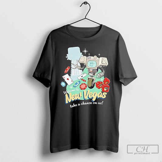 Classic Fallout Welcome To New Vegas Lucky 38 Take A Chance On Us T Shirts - clothing by TeeHivey.com