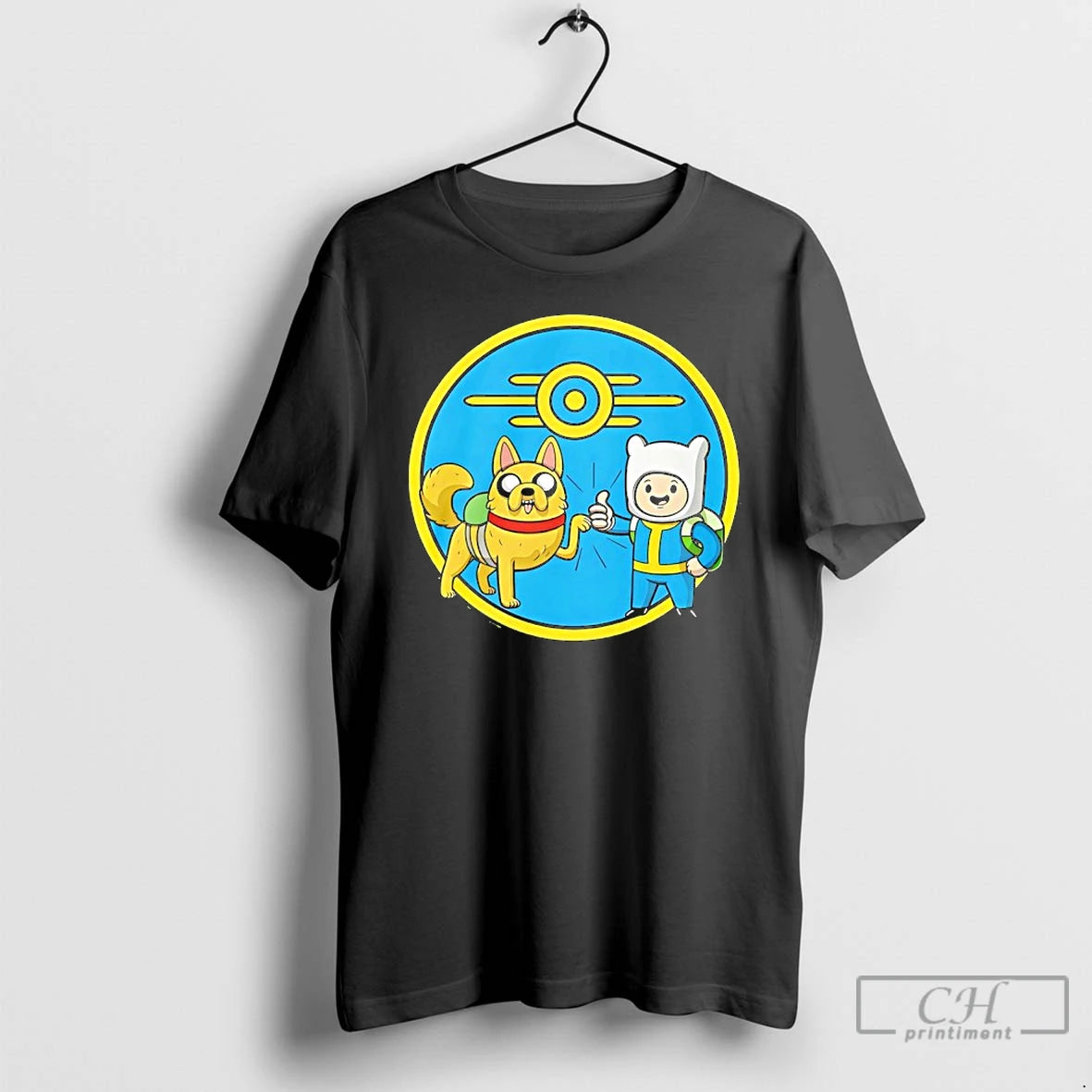 Classic Finn And Jake Fallout Adventure Time Wasteland Time Logo - clothing by TeeHivey.com