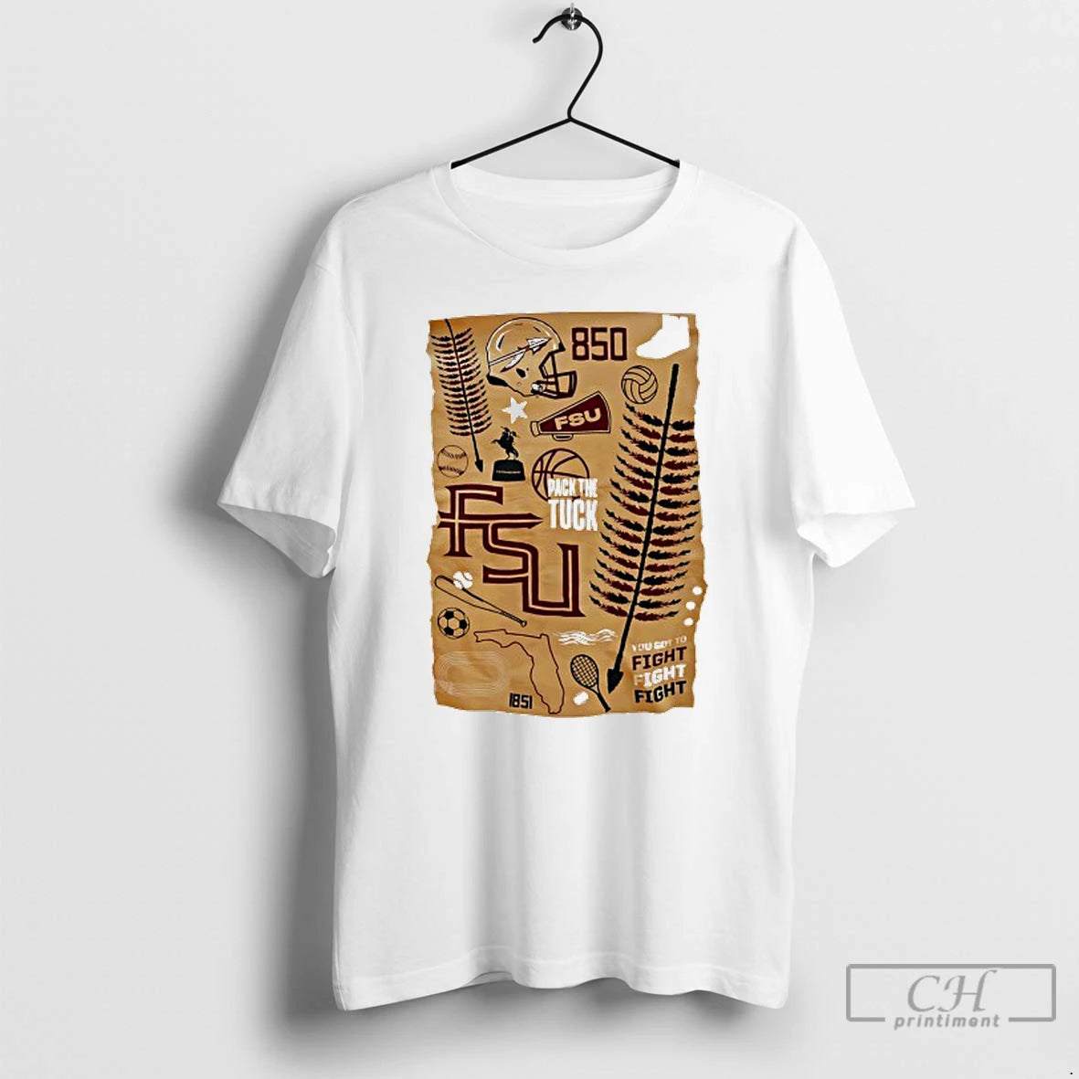Classic Florida State Seminoles Pack The Tuck You Got To Fight Fight Fight T Shirts - clothing by TeeHivey.com