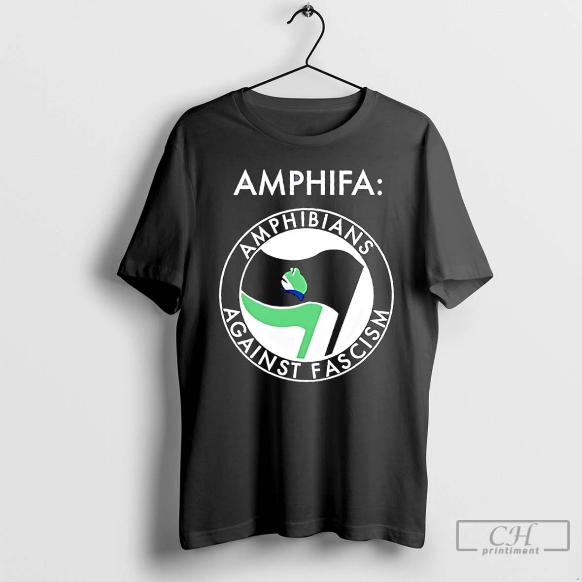 Classic Frog Amphifa Amphibians Against Fascism T Shirts - clothing by TeeHivey.com