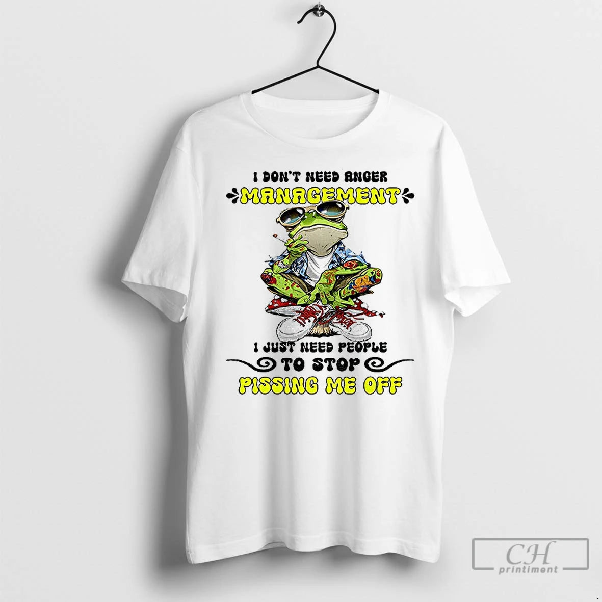Classic Frog Smoking I Dont Need Anger Management I Just Need People To Stop Pissing - clothing by TeeHivey.com