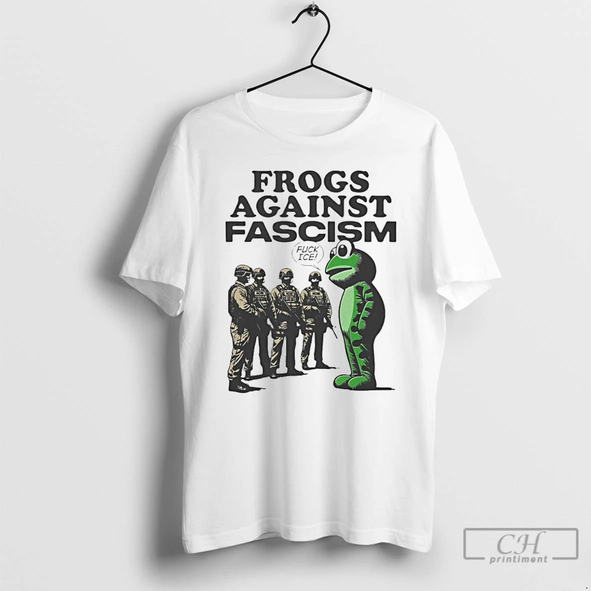 Classic Frogs Against Fascism Fuck Ice T Shirts - clothing by TeeHivey.com