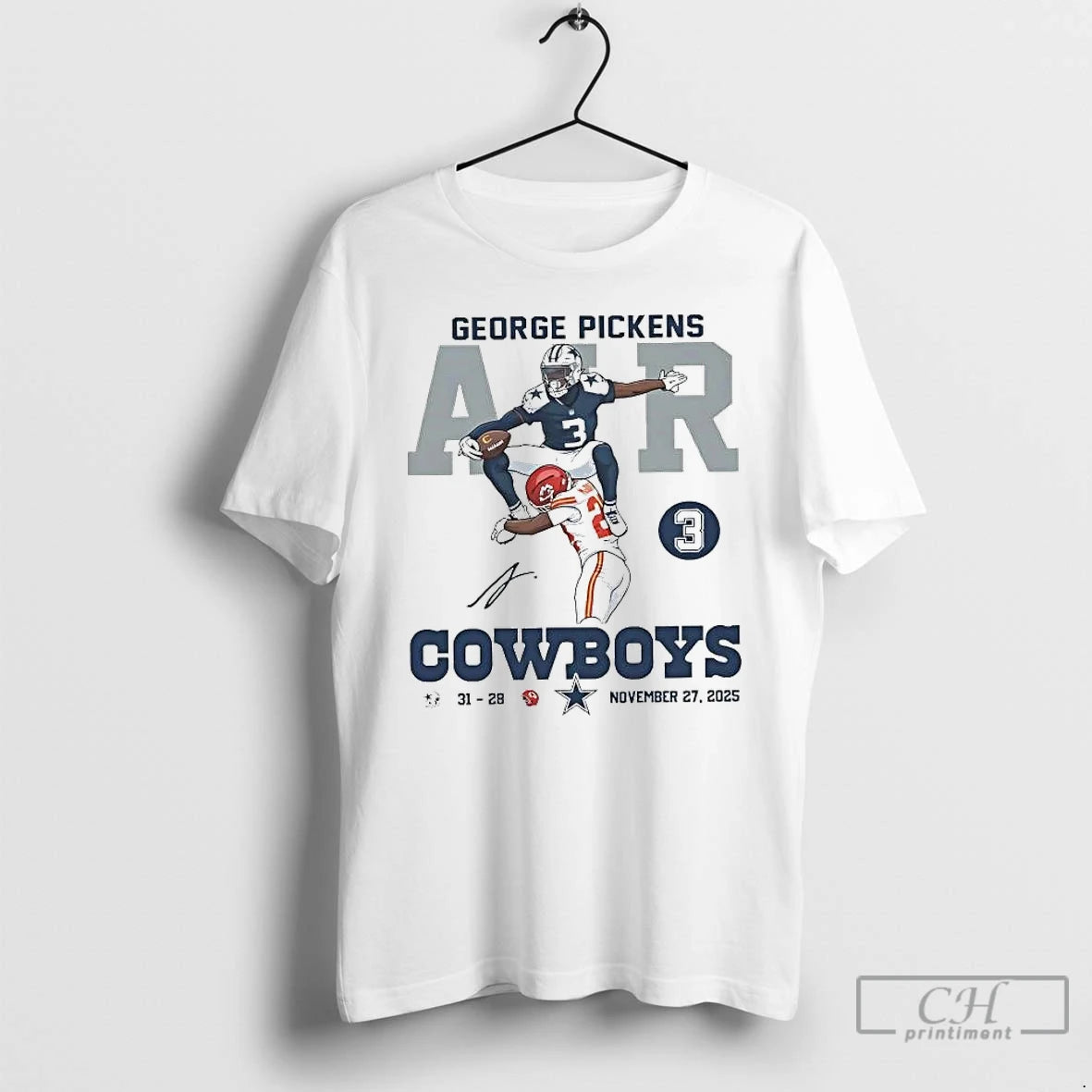 Classic George Pickens Air Hurdle Dallas Cowboys - clothing by TeeHivey.com