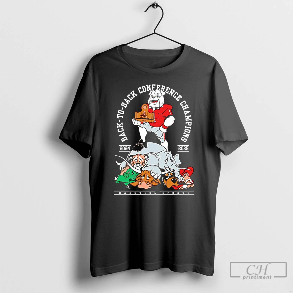 Classic Georgia Bulldogs Back To Back 2024 2025 Conference Champions - clothing by TeeHivey.com