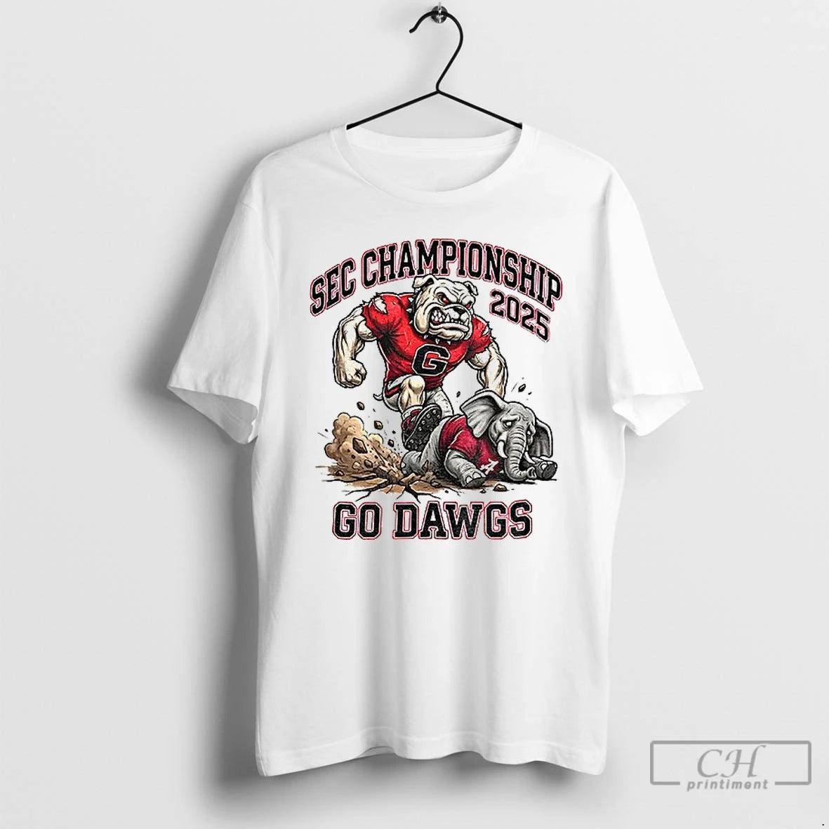 Classic Georgia Bulldogs Sec Championship 2025 Go Dawgs Bulldog Mascot Vs Elephant Rivalry Football