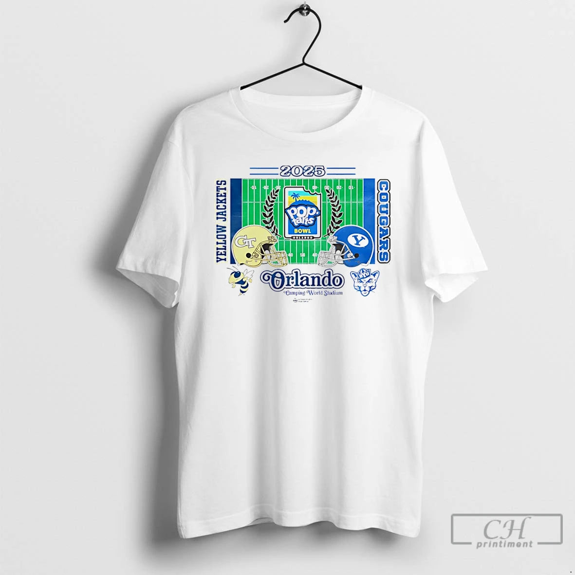 Classic Georgia Tech Yellow Jackets Vs Byu Cougars 2025 Pop Tarts Bowl 2 Team Stadium - clothing by TeeHivey.com