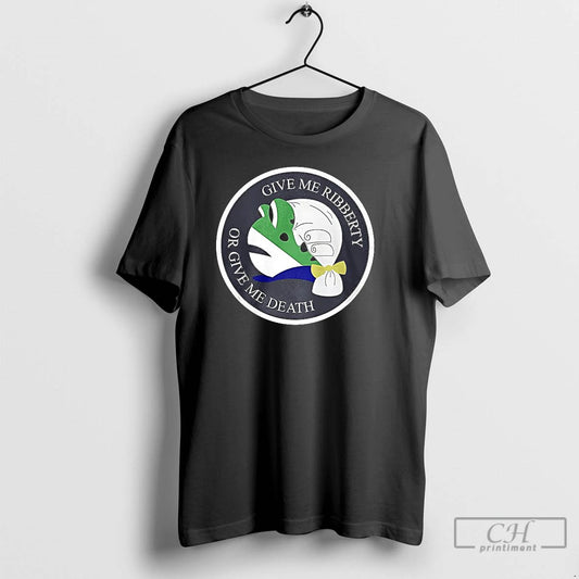 Classic Give Me Ribberty Or Give Me Death Logo T Shirts - clothing by TeeHivey.com