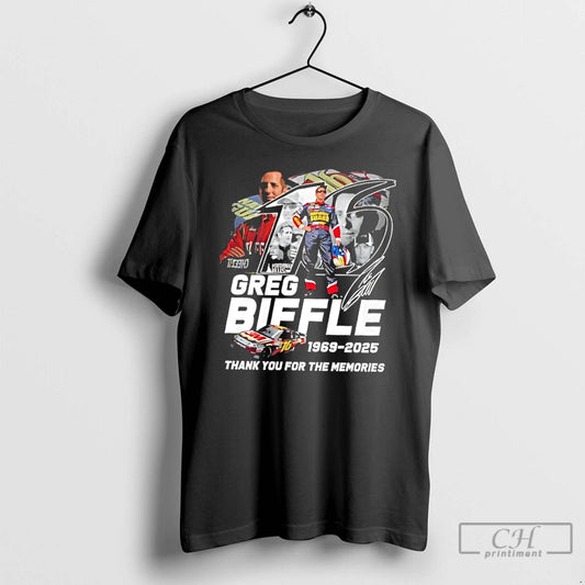 Classic Greg Biffle 1969 2025 Thank You For The Memories Signature - clothing by TeeHivey.com