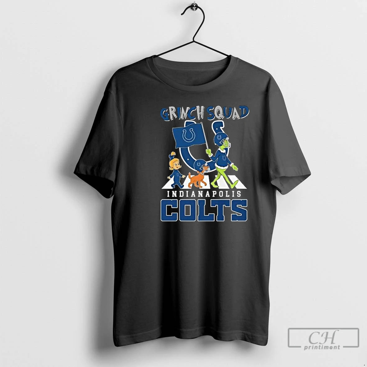 Classic Grinch Squad Abbey Road Indianapolis Colts Football Circle Black - clothing by TeeHivey.com