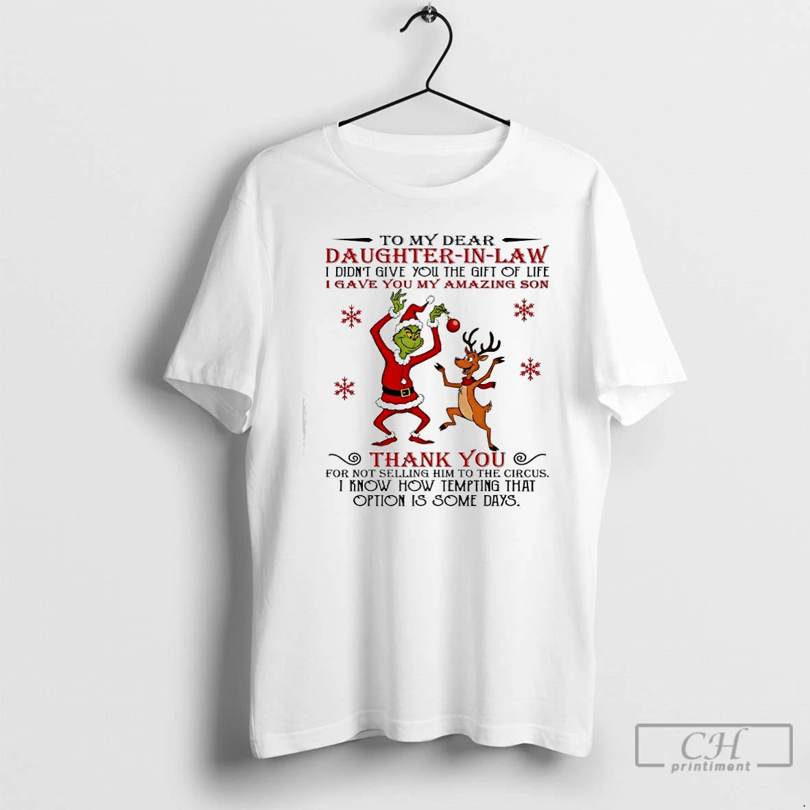 Classic Grinch To My Dear Daughter In Law I Didnt Give You The Gift Of - clothing by TeeHivey.com