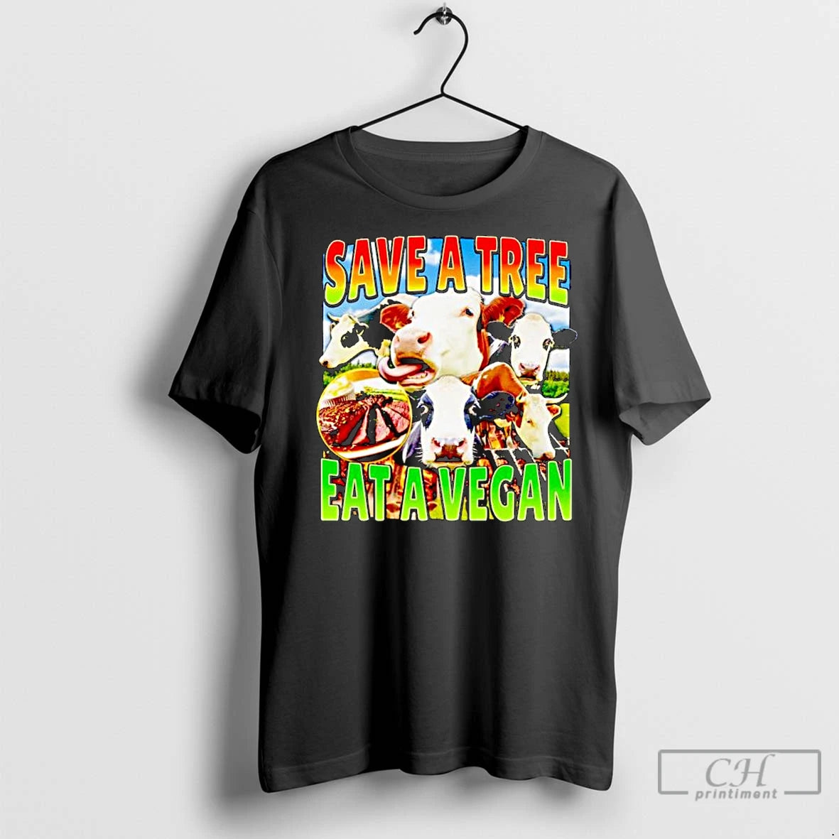 Classic Heifer Save A Tree Eat A Vegan Ornaments - clothing by TeeHivey.com