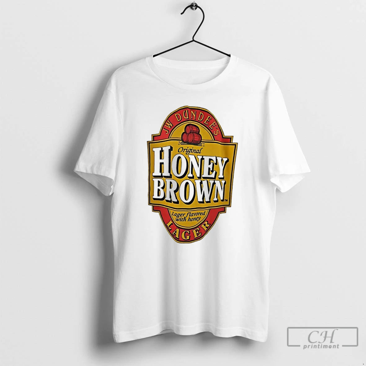 Classic Honey Brown Jw Dundees Lager Beer Logo