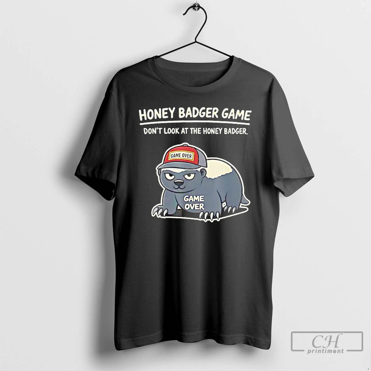 Classic Honey Badger Game Dont Look At The Honey Badger Game Over T Shirts Sweater - clothing by TeeHivey.com