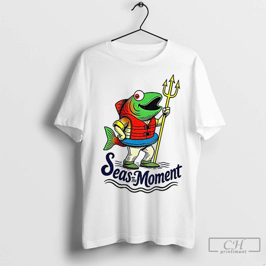 Classic Humpy Salmon Holding Trident Seas The Moment Seattle Mariners Mlb Baseball - clothing by TeeHivey.com
