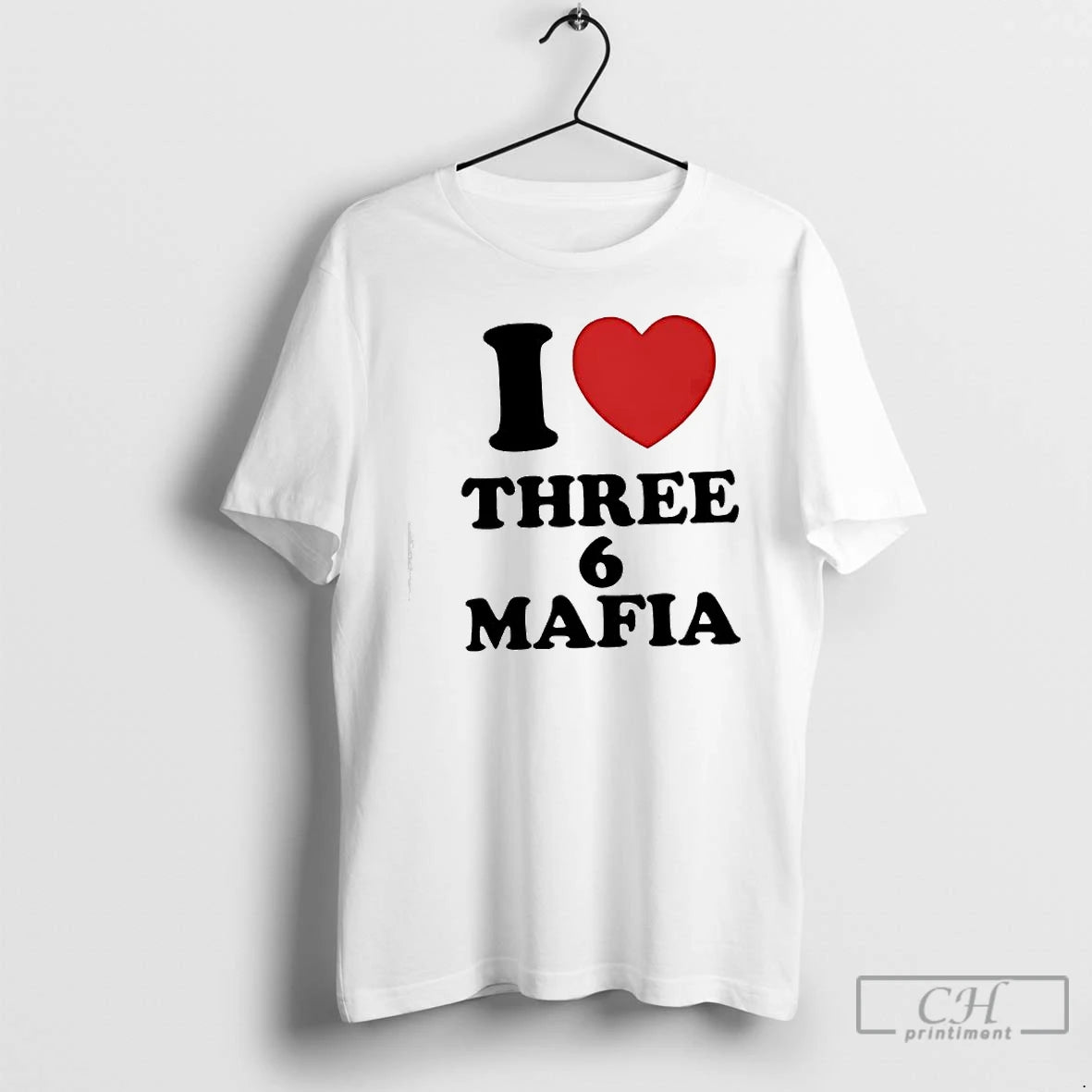 Classic I Love Three 6 Mafia Heart Symbol Graphic - clothing by TeeHivey.com
