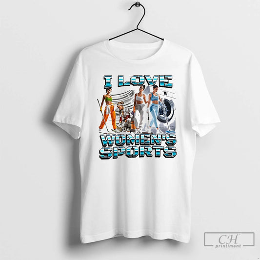 Classic I Love Womens Sports Housework Satirical T Shirts - clothing by TeeHivey.com