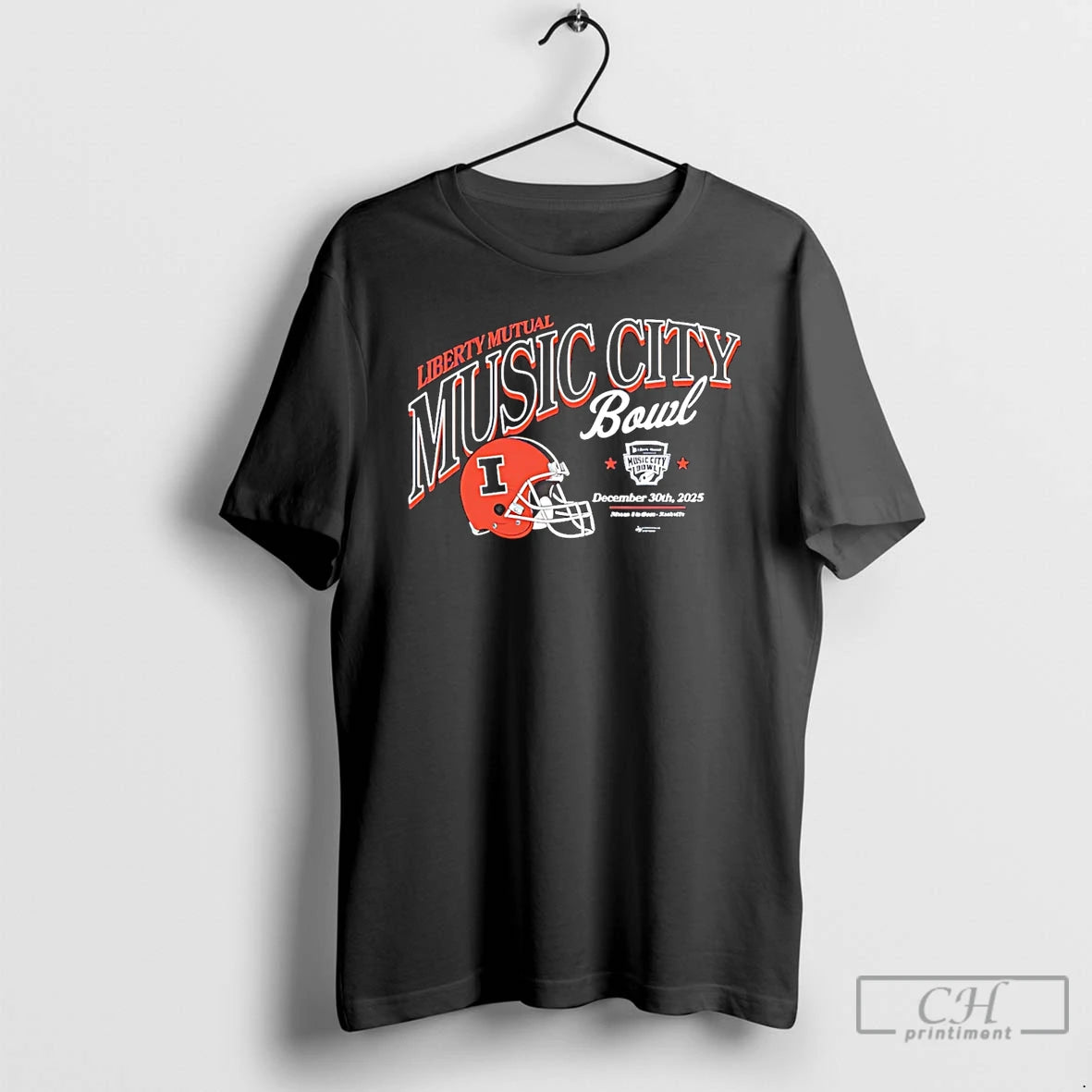 Classic Illinois Fighting Illini 2025 Liberty Mutual Music City Bowl - clothing by TeeHivey.com