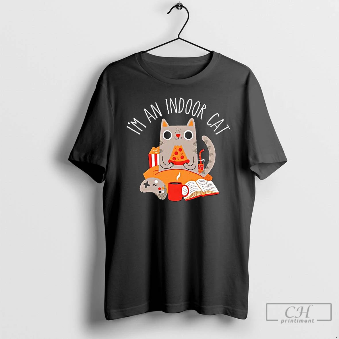 Classic Im An Indoor Cat Graphic - clothing by TeeHivey.com