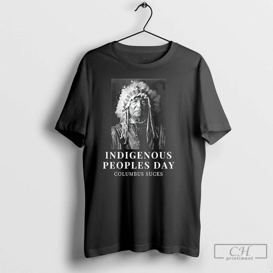 Classic Indigenous Peoples Day Columbus Indian Old Man Satirical T Shirts - clothing by TeeHivey.com