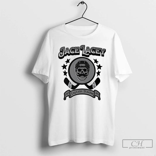 Classic Jace Lacey Hockey Player Buckets Off Captain Stache 2025 T Shirts - clothing by TeeHivey.com