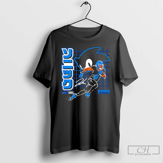Classic Jahmyr Gibbs Detroit Lions The Hedgehog Signature - clothing by TeeHivey.com