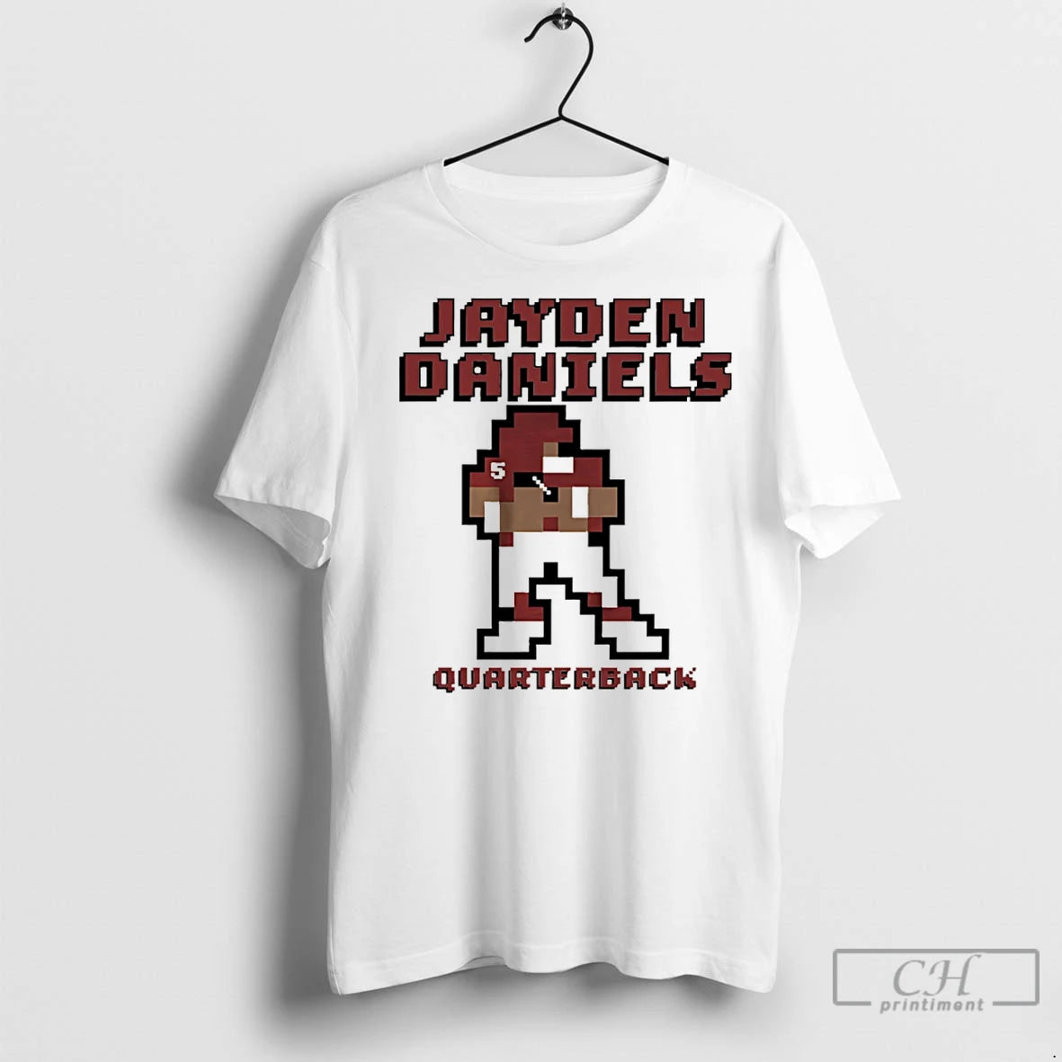 Classic Jayden Daniels Washington Commanders Quarterback Retro Baller - clothing by TeeHivey.com