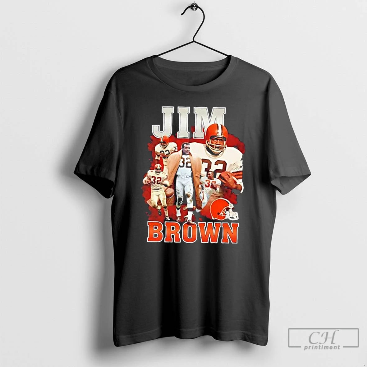 Classic Jim Brown Cleveland Browns Football Graphic T Shirts - clothing by TeeHivey.com