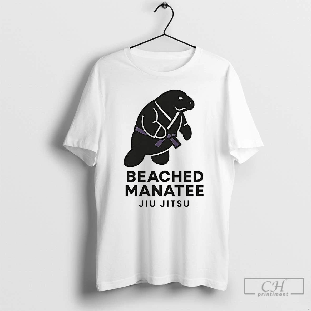 Classic Jiu Jitsu Beached Manatee T Shirts - clothing by TeeHivey.com