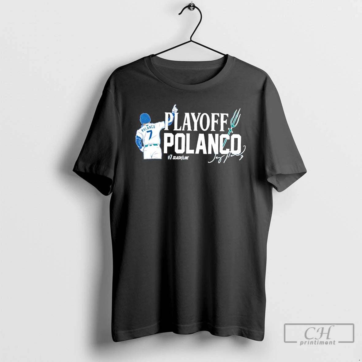Classic Jorge Polanco 7 Seattle Mariners Mlb Playoff Polanco Signature T Shirts - clothing by TeeHivey.com