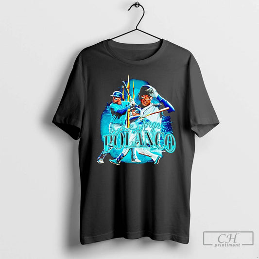 Classic Jorge Polanco Picture Collage Trident Seattle Mariners T Shirts - clothing by TeeHivey.com