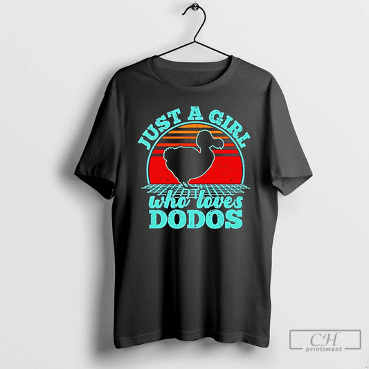 Classic Just A Girl Who Loves Dodos Sunset - clothing by TeeHivey.com