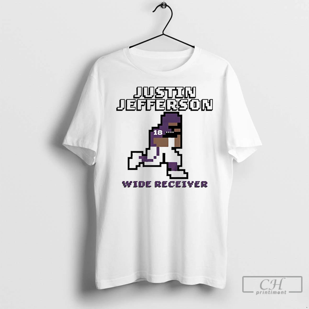 Classic Justin Jefferson Minnesota Vikings Wide Receiver Retro Baller - clothing by TeeHivey.com