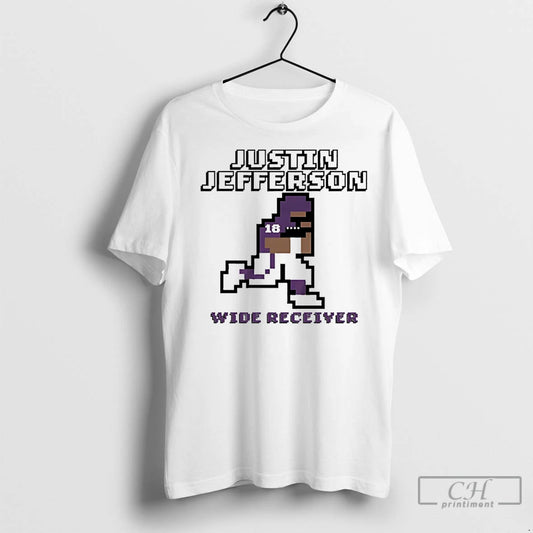 Classic Justin Jefferson Minnesota Vikings Wide Receiver Retro Baller - clothing by TeeHivey.com