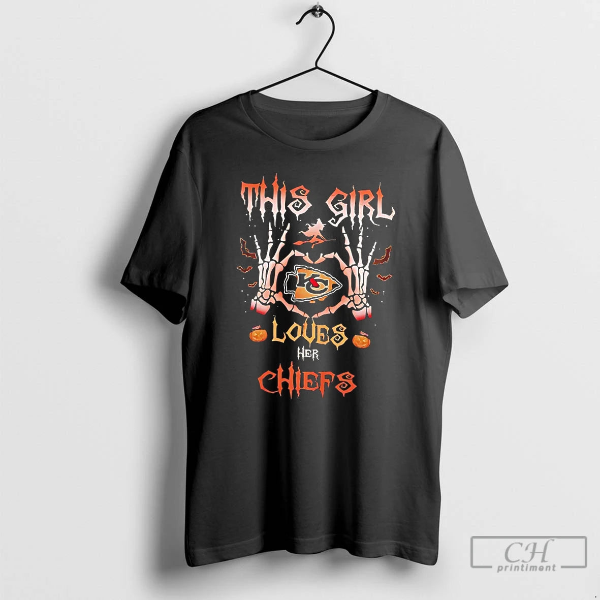 Classic Kansas City Chiefs This Girl Loves Her Chiefs Halloween T Shirts - clothing by TeeHivey.com