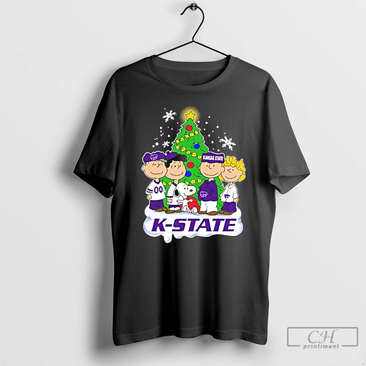 Classic Kansas State Wildcats X The Peanuts Merry Christmas T Shirts - clothing by TeeHivey.com
