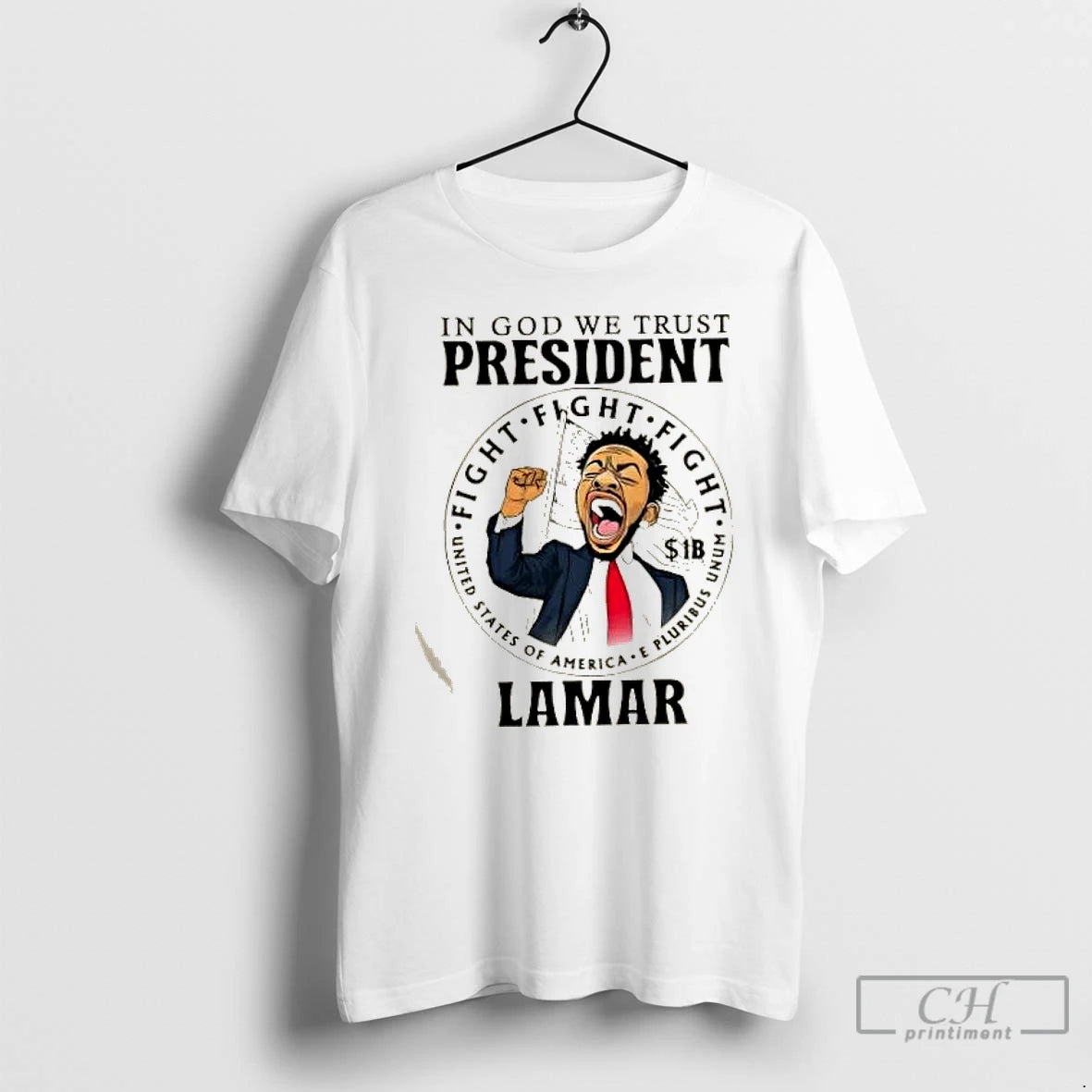 Classic Kendrick Lamar In God We Trust President Fight Fight Fight United States Of America - clothing by TeeHivey.com