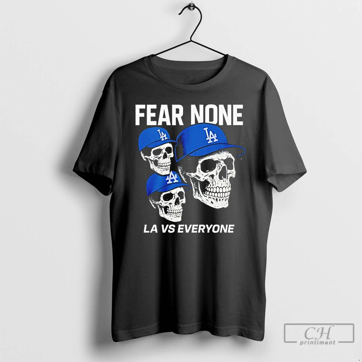 Classic La Vs Everyone Los Angeles Dodgers Fear None Graphic T Shirts - clothing by TeeHivey.com