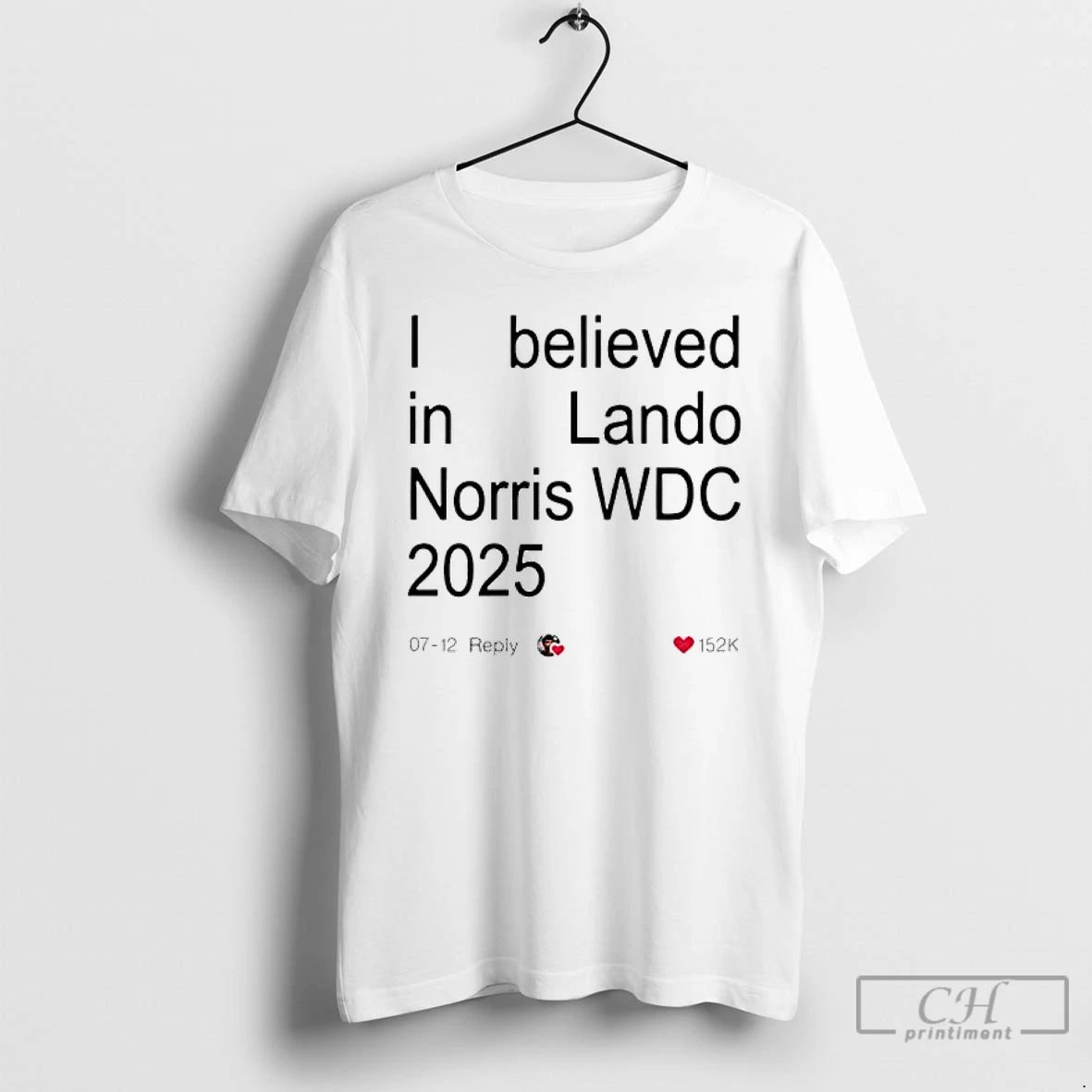 Classic Lando 2025 World Drivers Champions I Believed In Lando Wdc 2025 T Shirts Sweater - clothing by TeeHivey.com