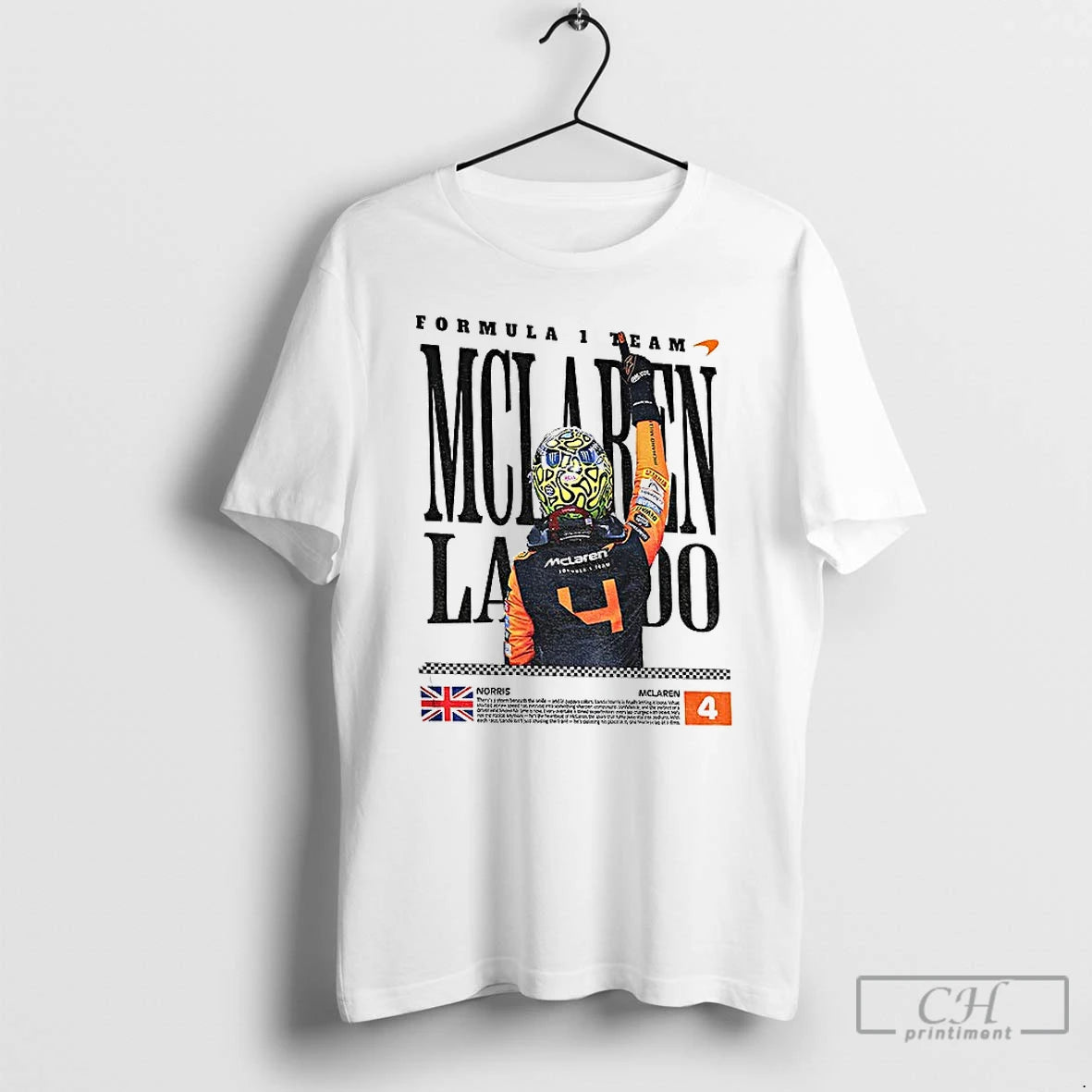 Classic Lando Mclaren F1 Racing Graphic - clothing by TeeHivey.com