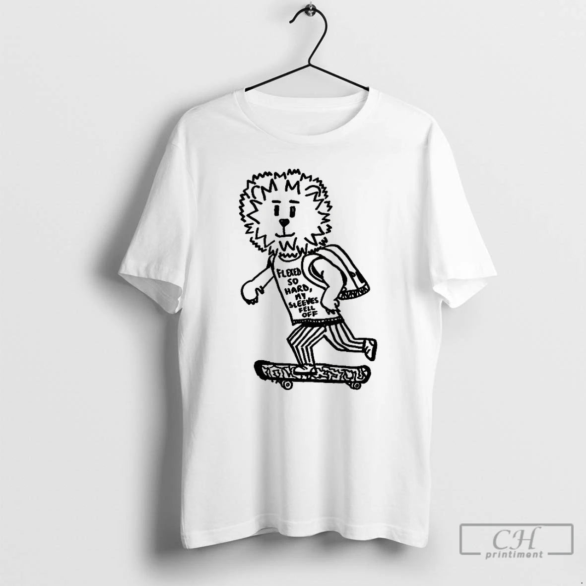 Classic Leo Zodiac Lion On Skateboard T Shirts - clothing by TeeHivey.com