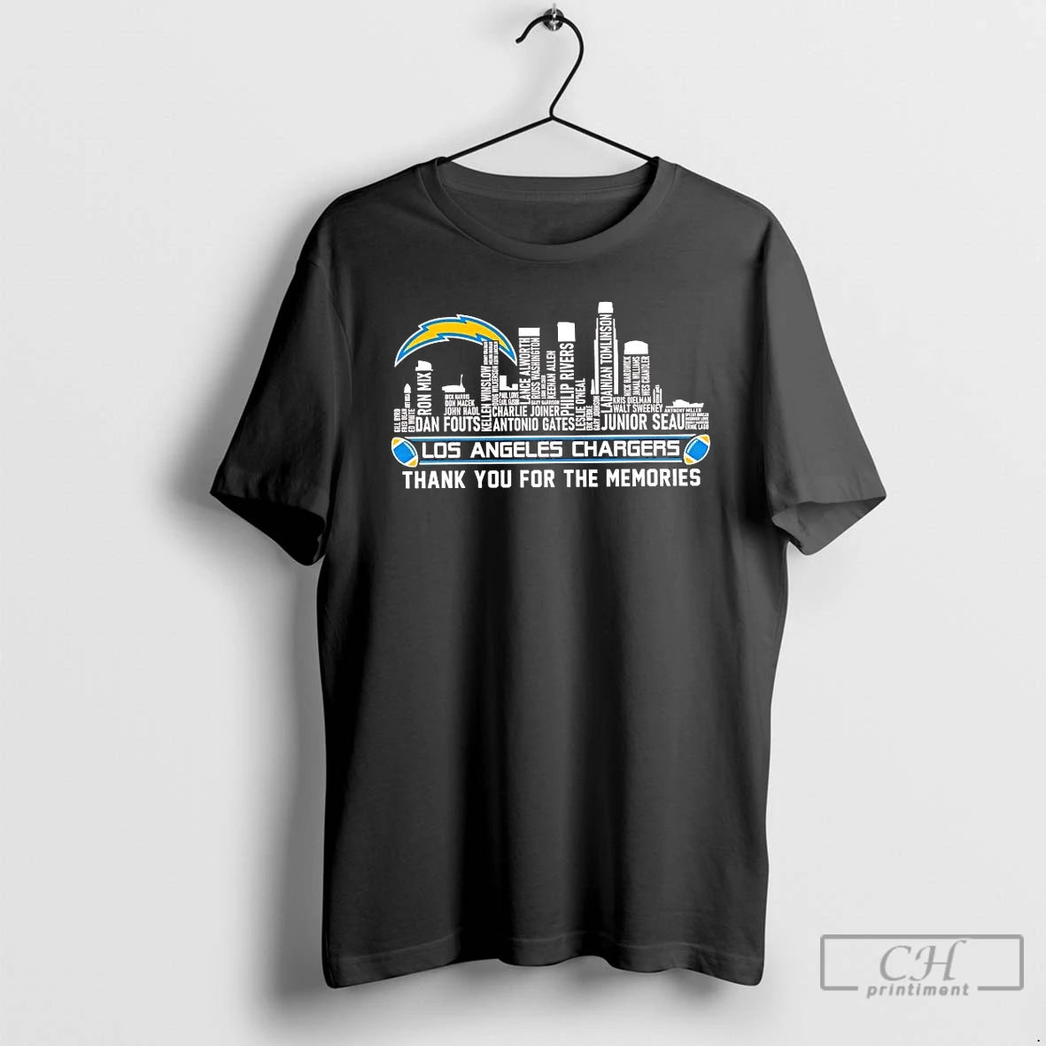 Classic Los Angeles Chargers Thank You For The Memories - clothing by TeeHivey.com
