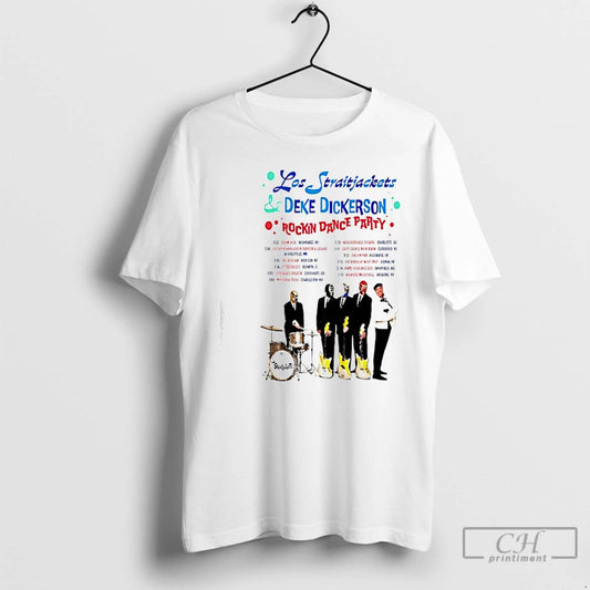 Classic Los Straitjackets Rockin Dance Party 2026 Shows - clothing by TeeHivey.com