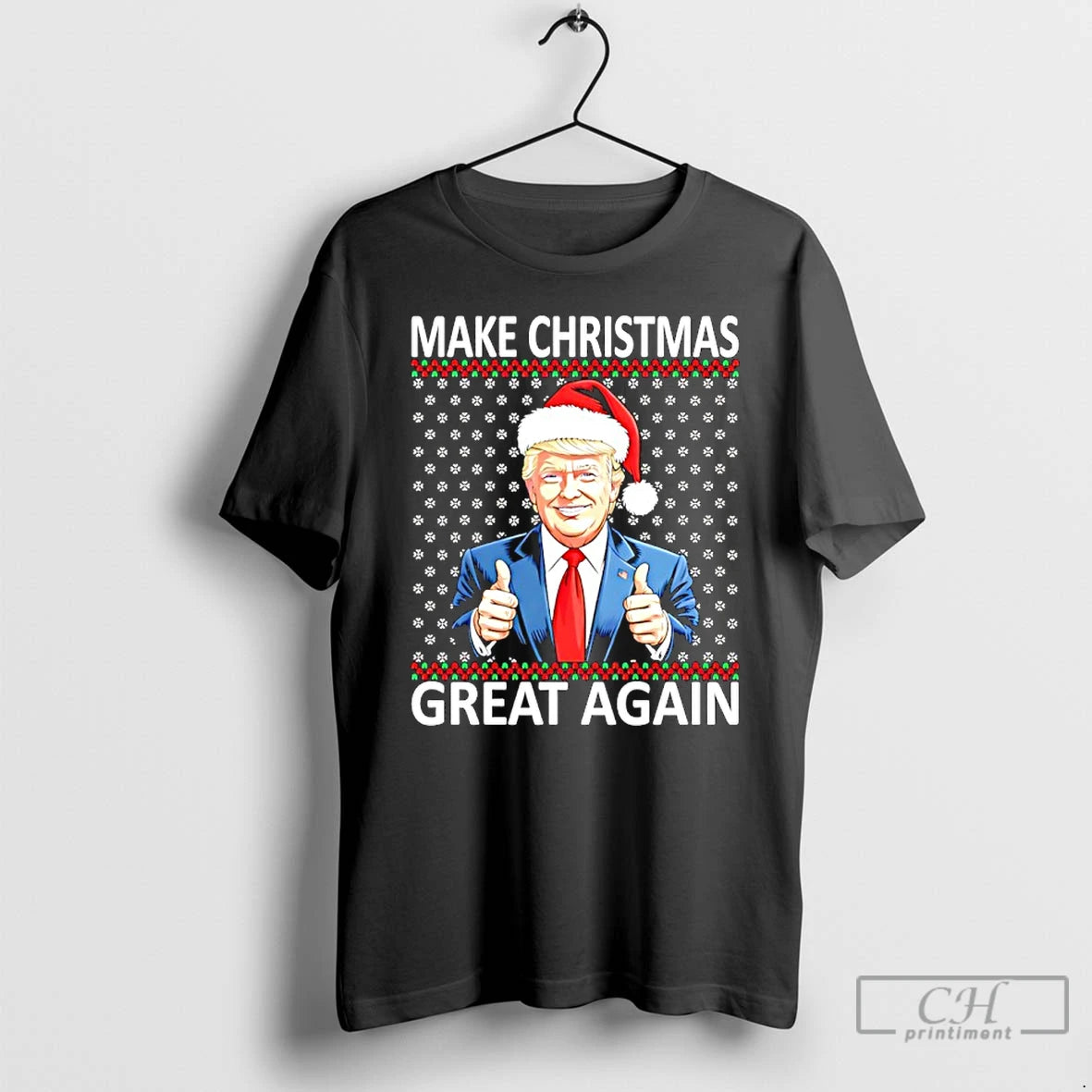 Classic Make Christmas Great Again Funny Trump - clothing by TeeHivey.com