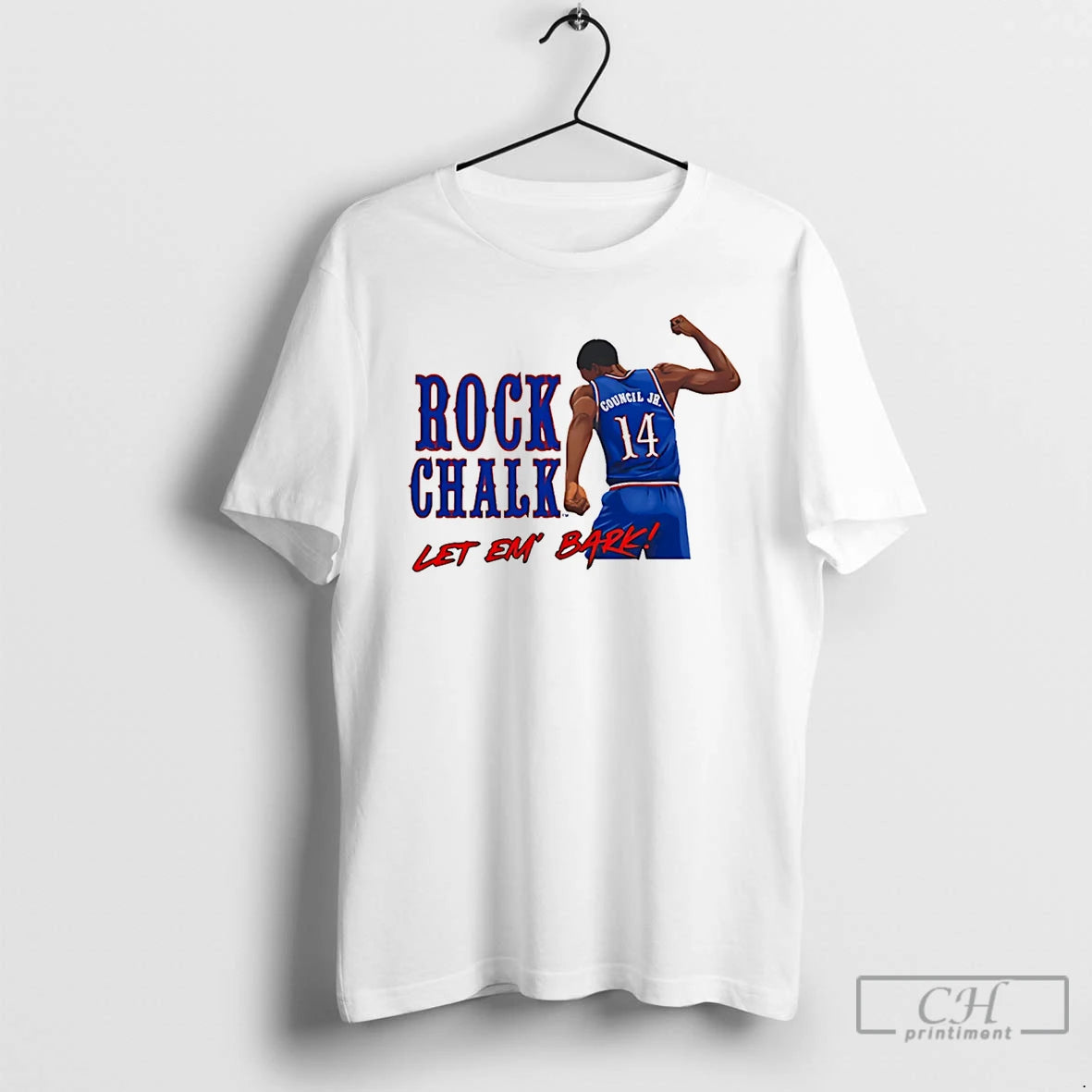 Classic Melvin Council Jr Kansas Jayhawks Let Em Bark