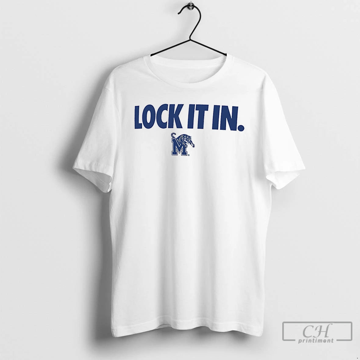 Classic Memphis Tigers Lock It In Logo