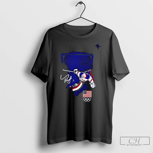 Classic Mens Usa Hockey Connor Hellebuyck Gold Medal Save