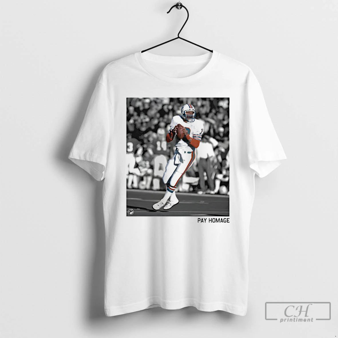 Classic Miami Dolphins Dan Marino Ash T Shirts - clothing by TeeHivey.com